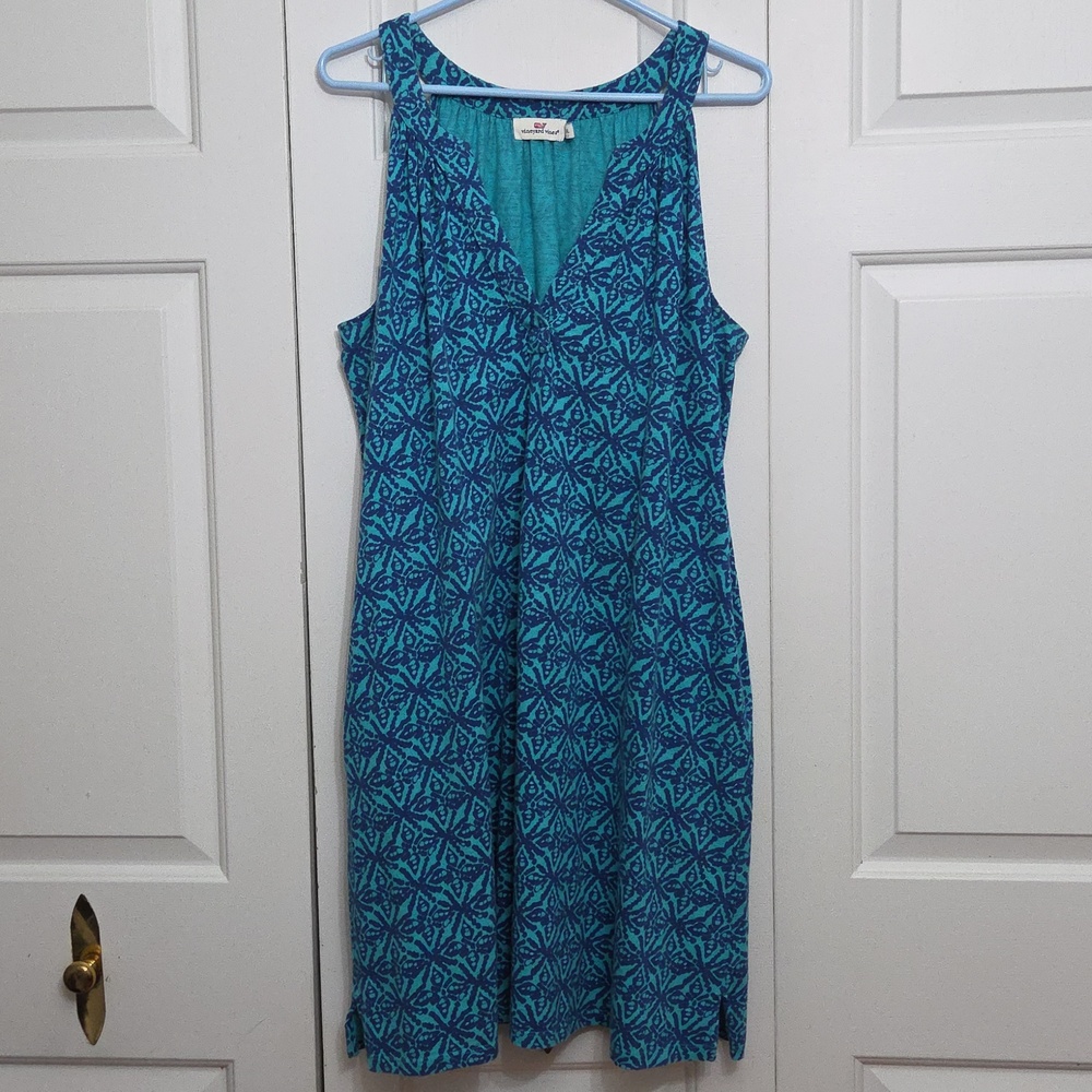 Vineyard Vines Kaleidoscope Sleeveless Shift Tank Dress/ XL